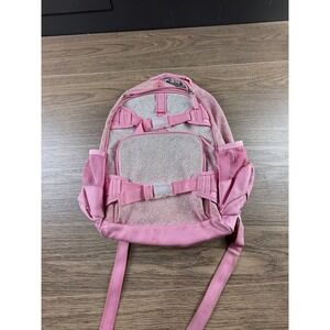 Pottery Barn Kids Pink Glitter Small Mackenzie Backpack, Pockets, School
